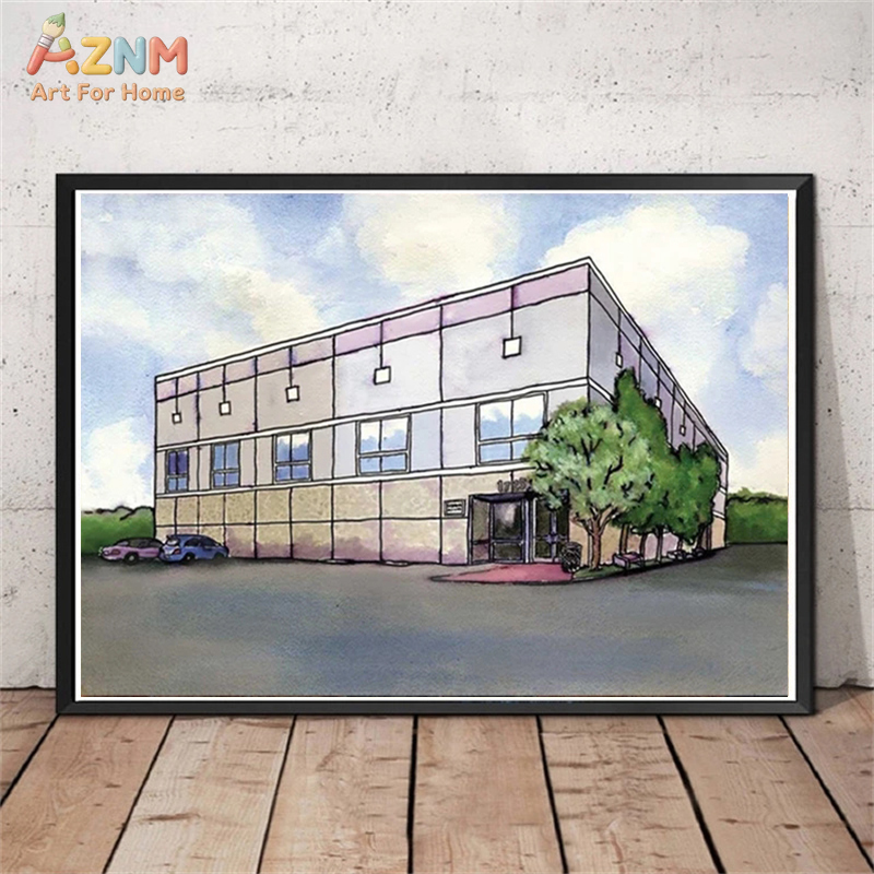 AZNM Watercolor Modern Commerc - Commercial Wall Printing review and price