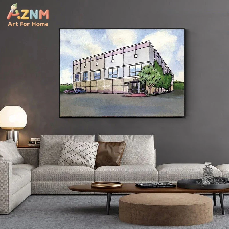 AZNM Watercolor Modern Commerc - Commercial Wall Printing review and price