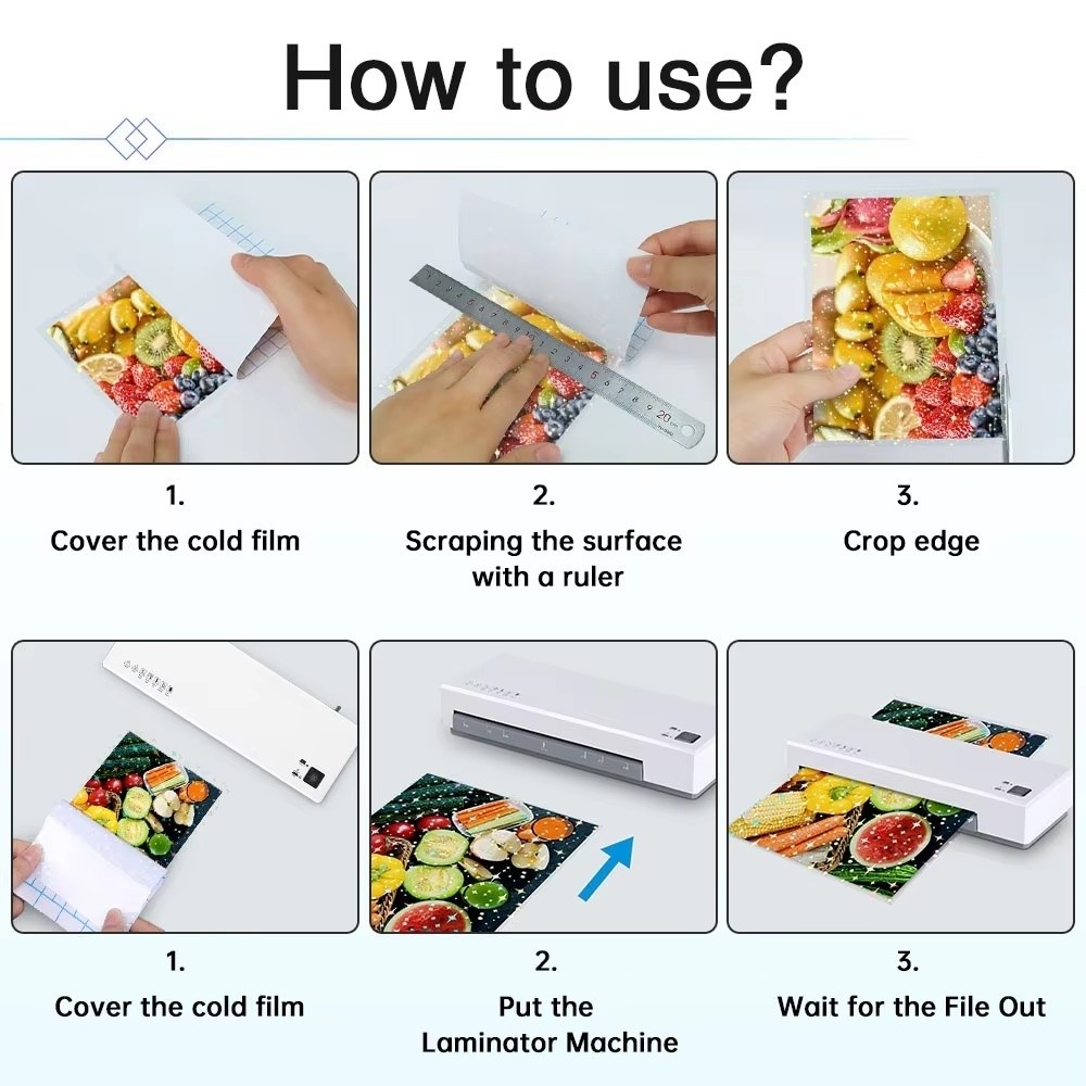 5Pcs Self Adhesive Holographic - Laminator Cold Roll review and price