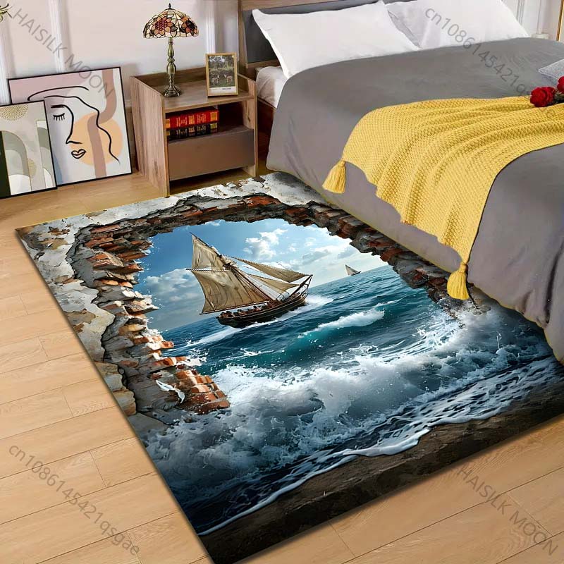 1PC Sailing ship through broke - Commercial Wall Printing review and price