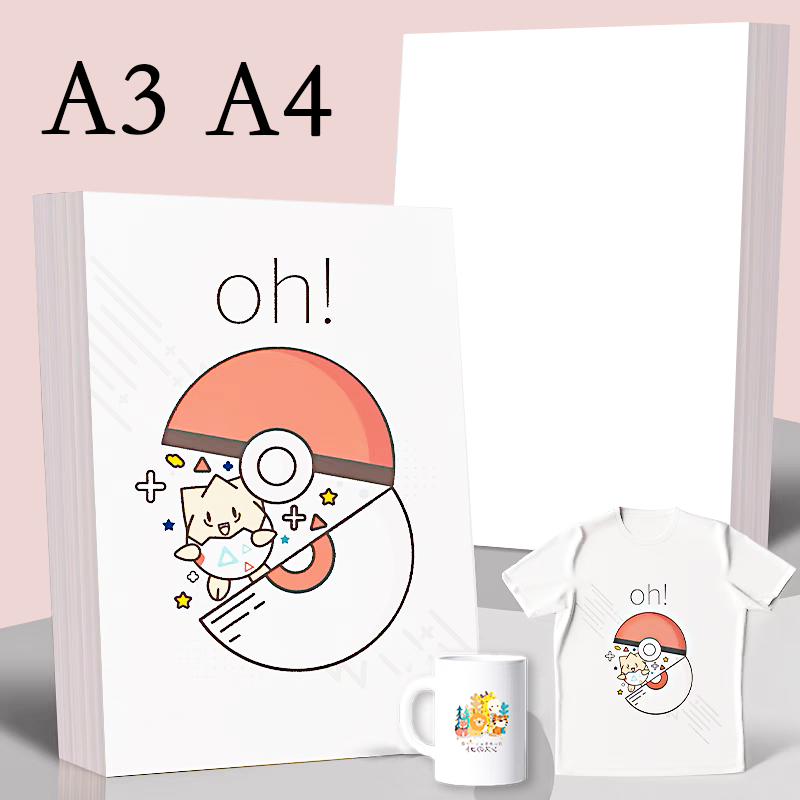 20/50Pcs A3 A4 Sublimation Hea - White Toner Transfer Paper review and price