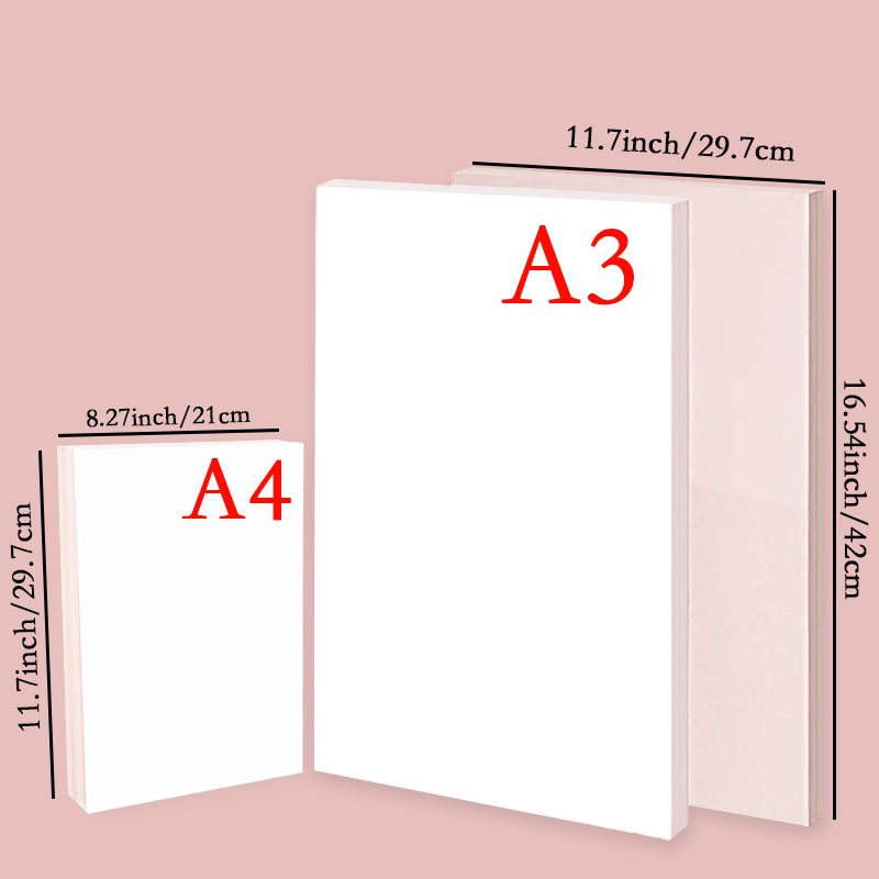 20/50Pcs A3 A4 Sublimation Hea - White Toner Transfer Paper review and price
