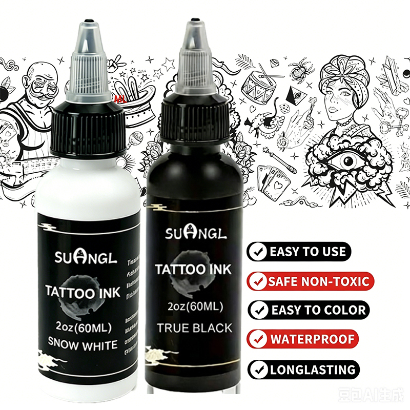 1/2Pcs 60ml White Black Tattoo - White Toner Transfer Paper review and price